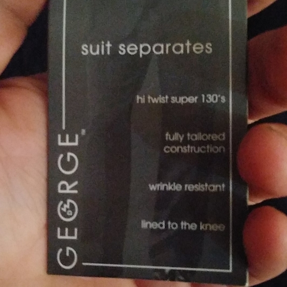 NWT GEORGE BLACK SLACKS - Picture 4 of 5